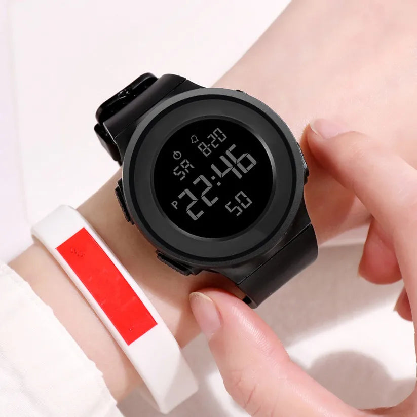 MoonBiffy LED watch featuring unisex design and durable construction