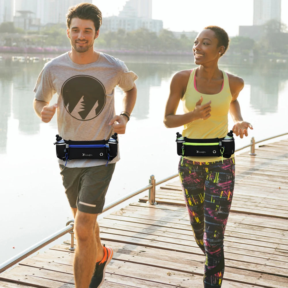 Running Waist Bags Belt Pouch Men Hydration Running Belt With Water Bottle Sports Fanny Phone Pack Women Exercise Pack Bags