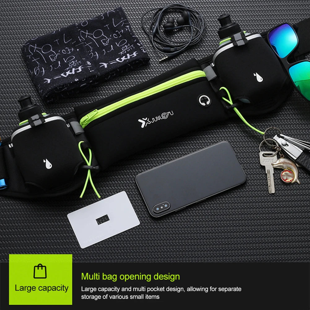 Running Waist Bags Belt Pouch Men Hydration Running Belt With Water Bottle Sports Fanny Phone Pack Women Exercise Pack Bags