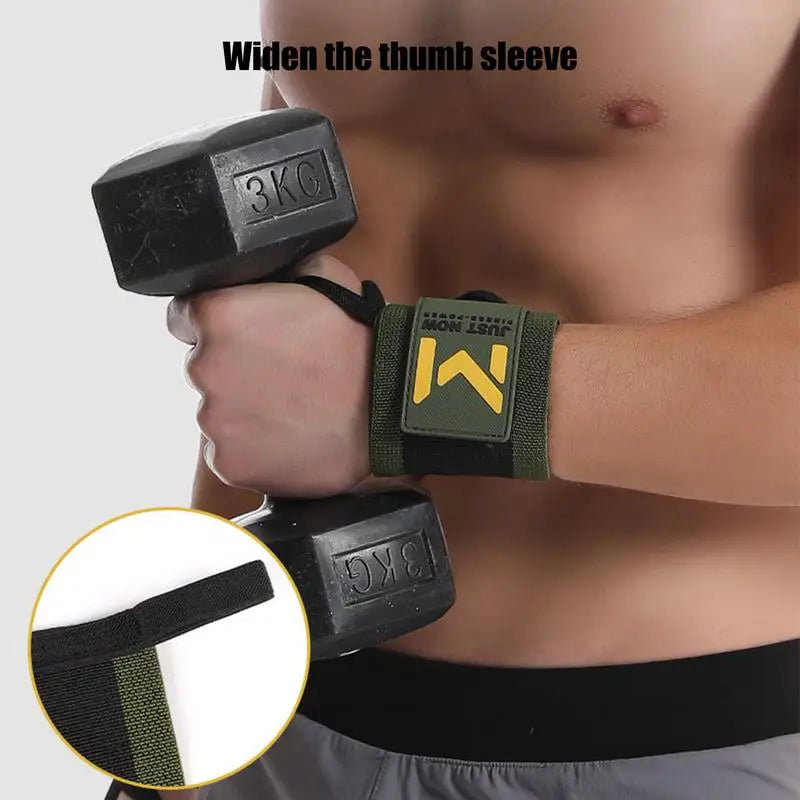 Adjustable Weight Lifting Wrist Wraps | Durable Support Brace