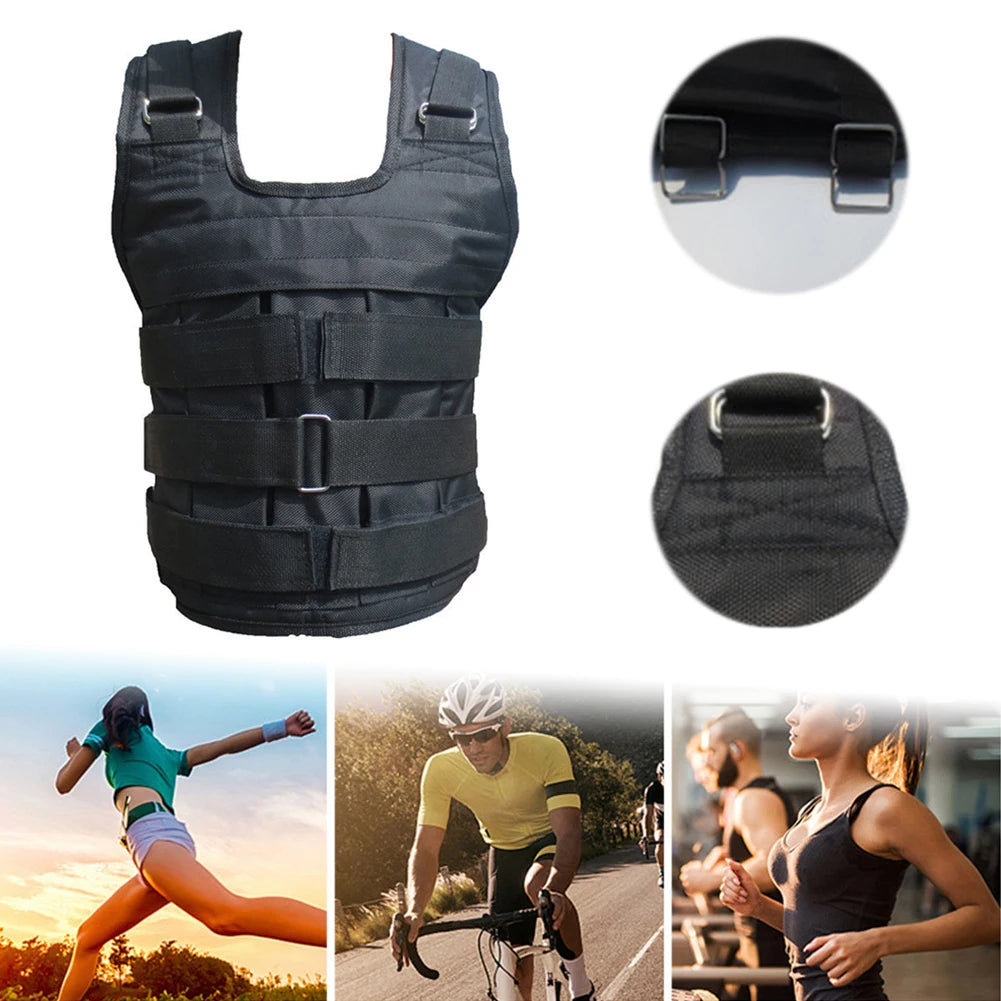 Weighted Training Vest – Adjustable Fitness Weight Jacket