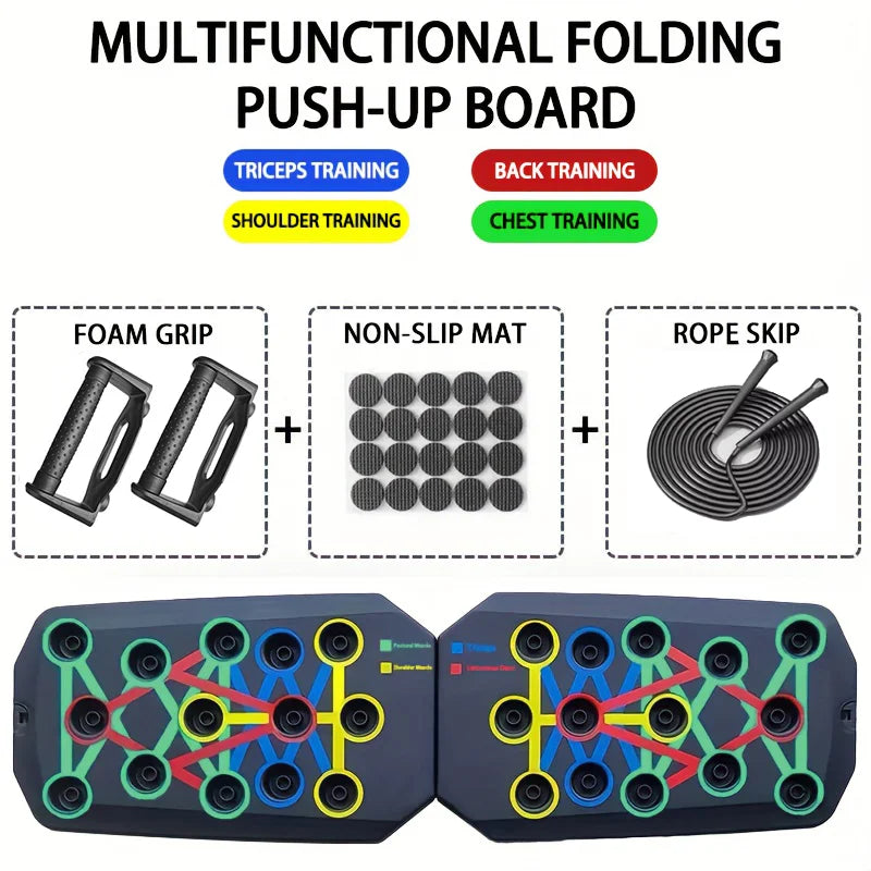 Color-Coded Push-Up Board – Full-Body Strength & Muscle Sculpting
