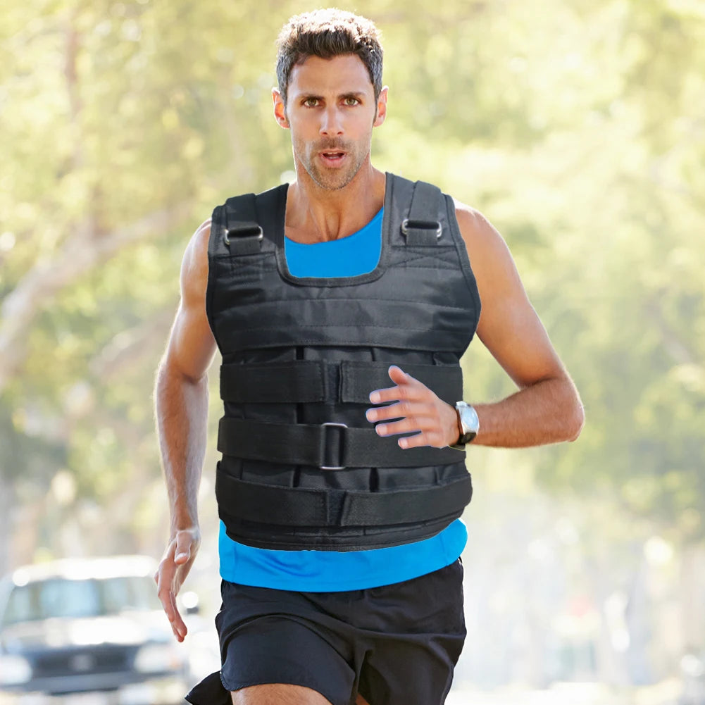 Weighted Training Vest – Adjustable Fitness Weight Jacket