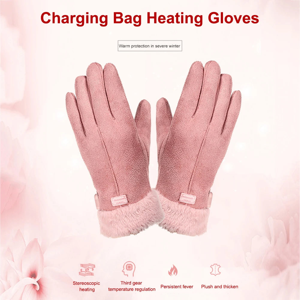EmberGuard USB Warm Hand Heating Gloves Touch Screen | Electric Heated Winter Gloves