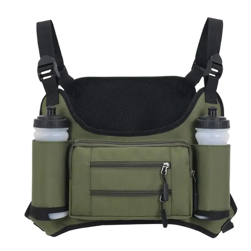 Men's Running Chest Pack with Pockets & Bottle Holders