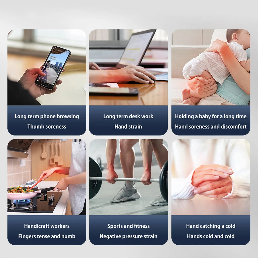 Smart EMS Wrist Guard with Heat & Massage | for hand comfort
