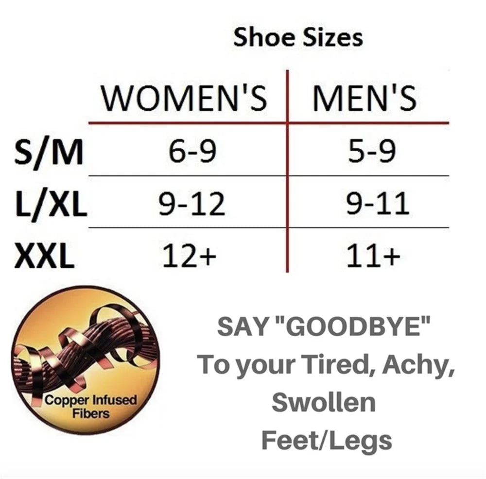 Copper Compression Socks for Men & Women – 6 Pc