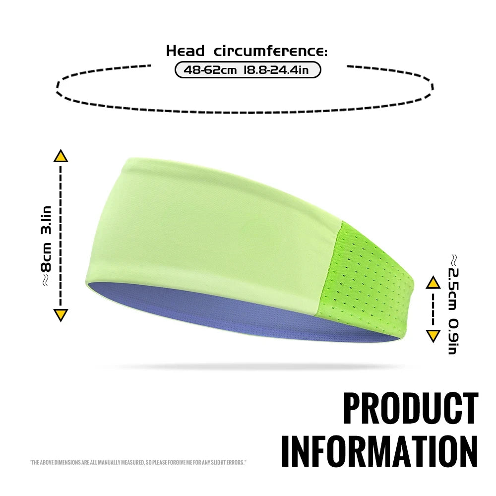 Non-Slip Sports Headband for Men & Women – Breathable, Sweat-Wicking, Elastic Fit