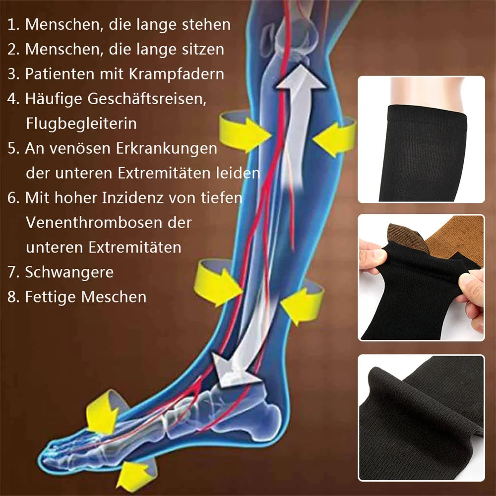 Copper Compression Socks for Men & Women – 6 Pc