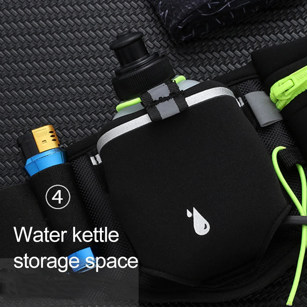 Running Waist Bags Belt Pouch Men Hydration Running Belt With Water Bottle Sports Fanny Phone Pack Women Exercise Pack Bags