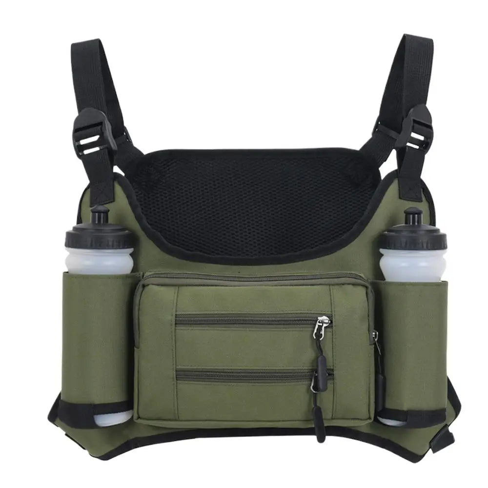 Men's Running Chest Pack with Pockets & Bottle Holders