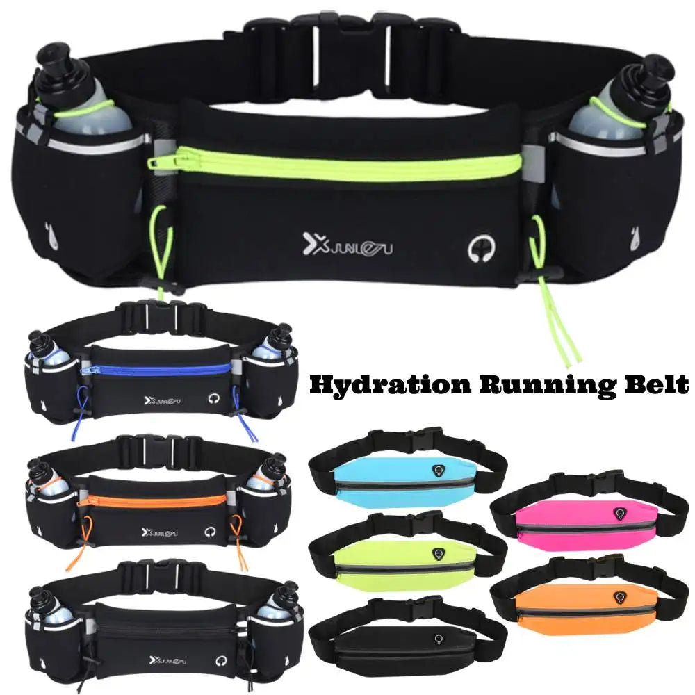 Running Waist Bags Belt Pouch Men Hydration Running Belt With Water Bottle Sports Fanny Phone Pack Women Exercise Pack Bags