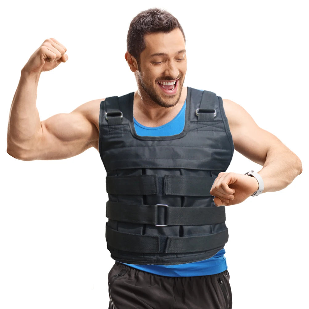 Weighted Training Vest – Adjustable Fitness Weight Jacket