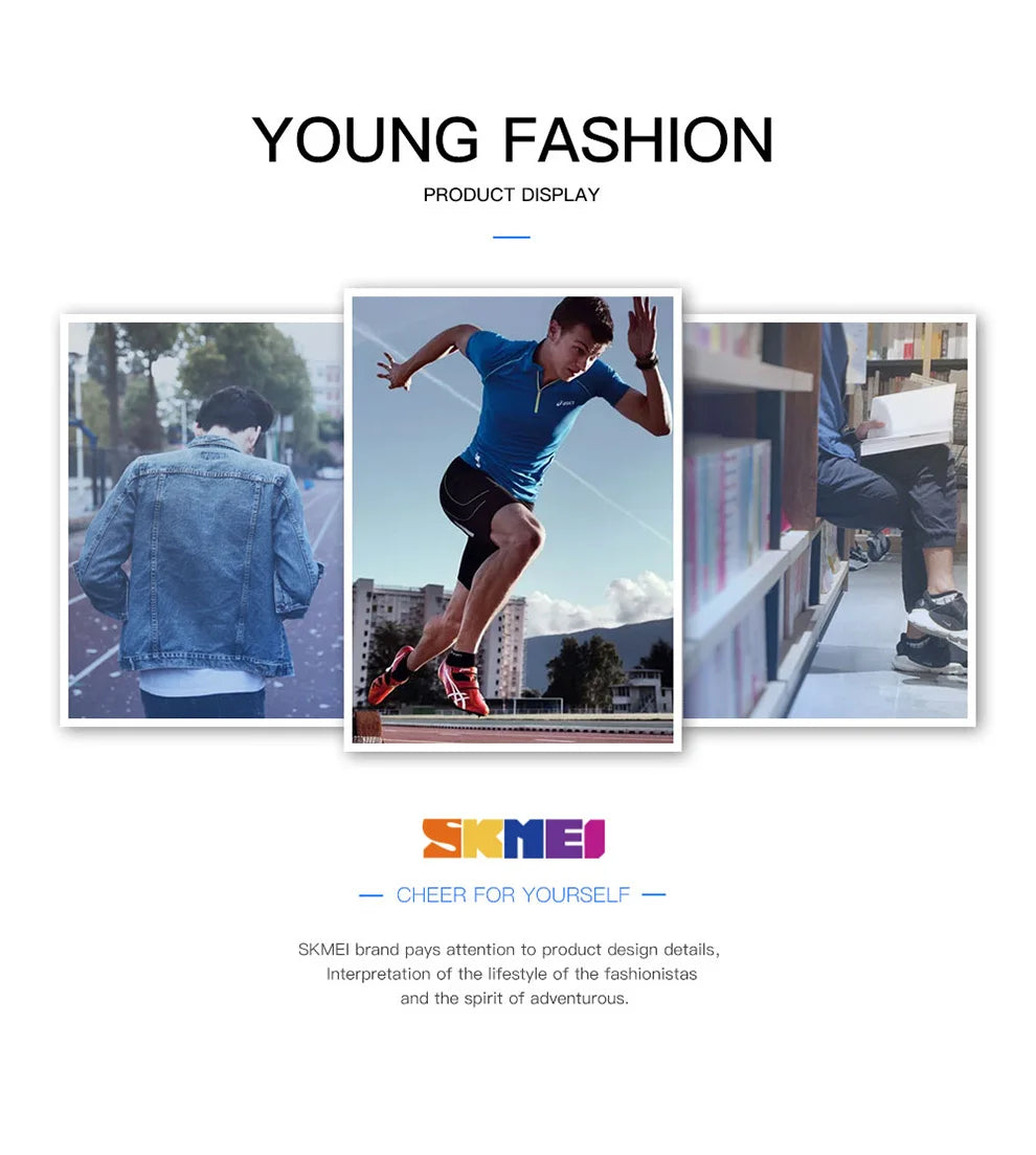 SKMEI Digital Sports Watch – Waterproof, Shockproof & Multifunctional