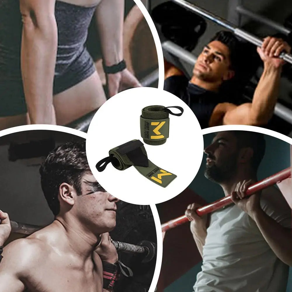 Adjustable Weight Lifting Wrist Wraps | Durable Support Brace