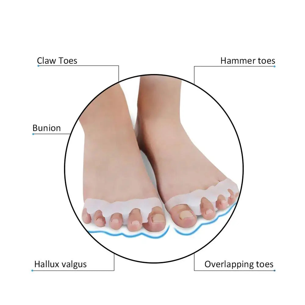 Bio-Silica Gel Toe Separators | for Men & Women