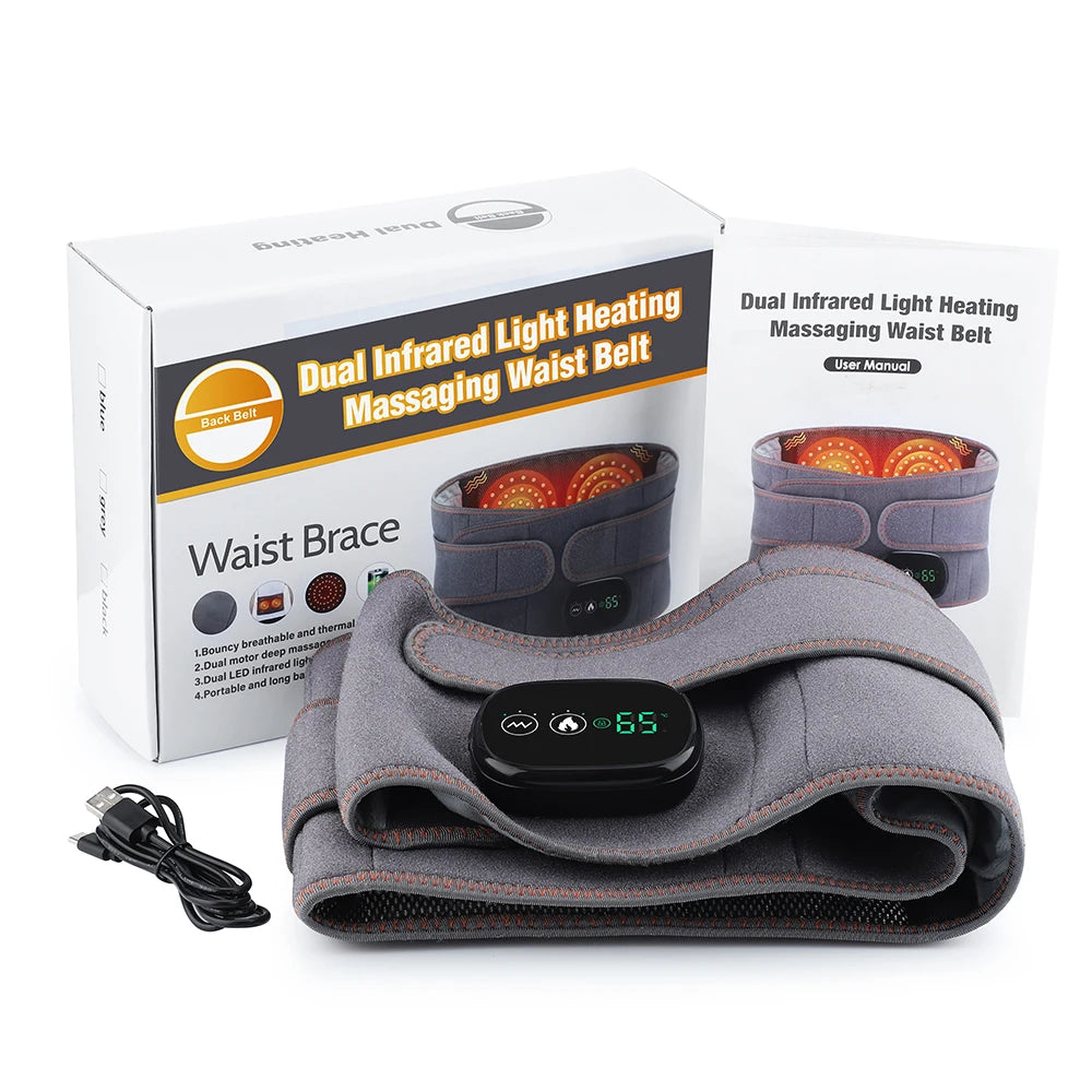 Heated Waist Massager – Red Light & Vibration