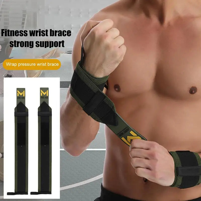 Adjustable Weight Lifting Wrist Wraps | Durable Support Brace