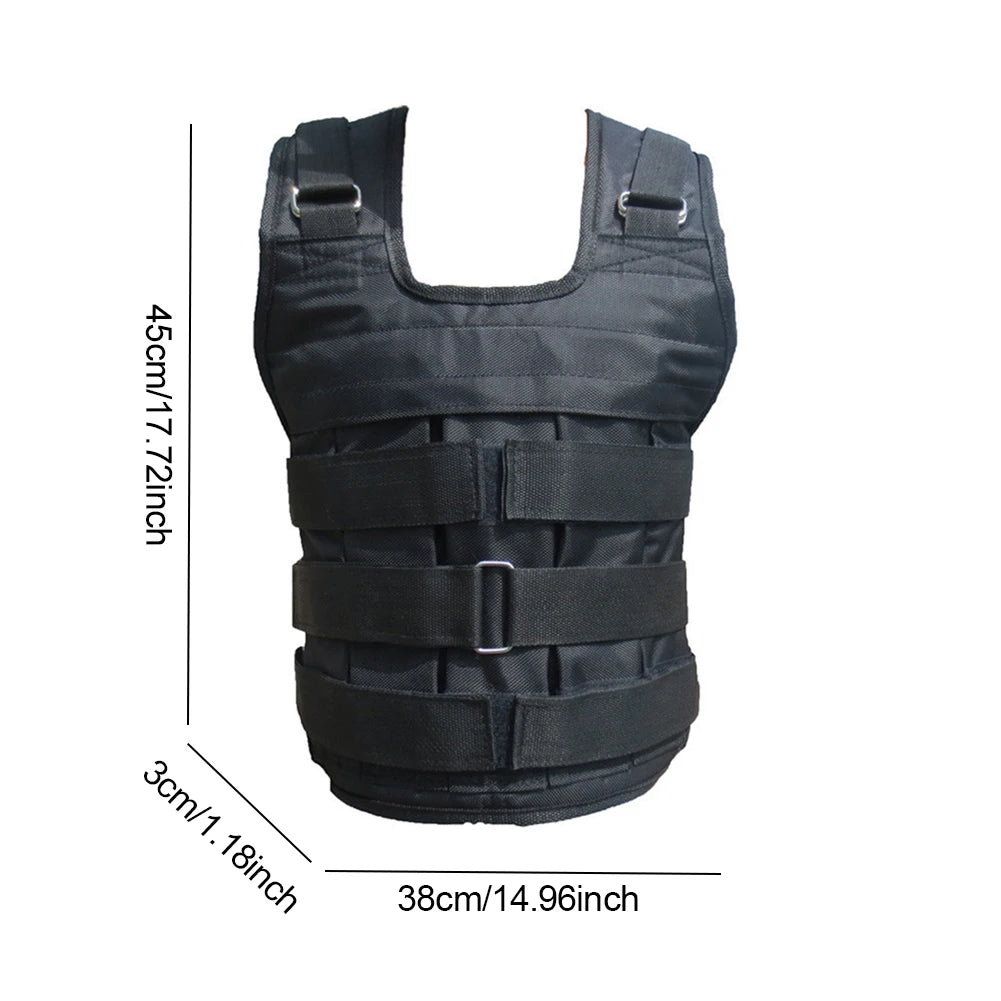 Weighted Training Vest – Adjustable Fitness Weight Jacket
