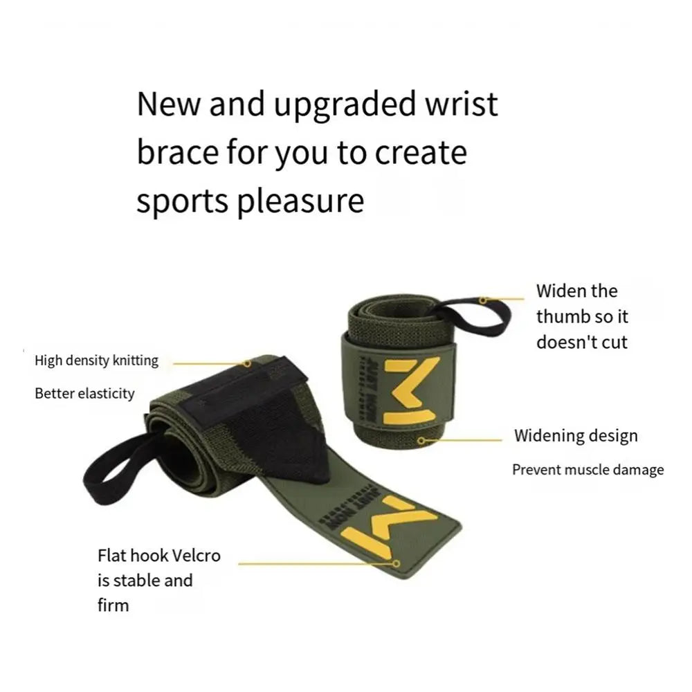 Adjustable Weight Lifting Wrist Wraps | Durable Support Brace