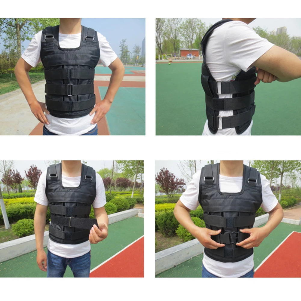 Weighted Training Vest – Adjustable Fitness Weight Jacket