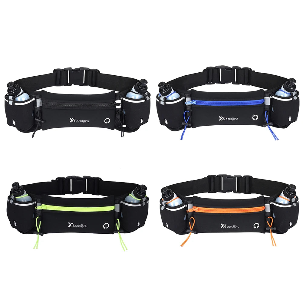 Running Waist Bags Belt Pouch Men Hydration Running Belt With Water Bottle Sports Fanny Phone Pack Women Exercise Pack Bags