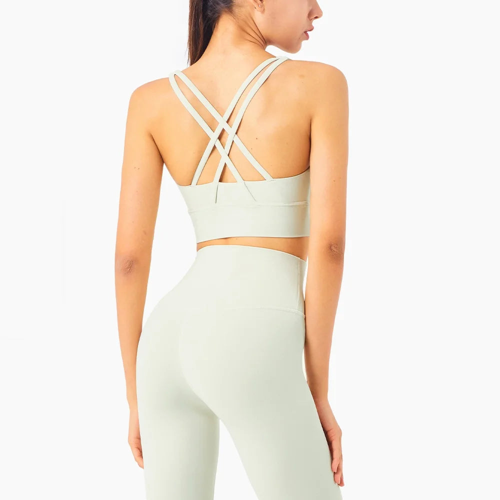 ZenFit Cross-Back Sports Bra