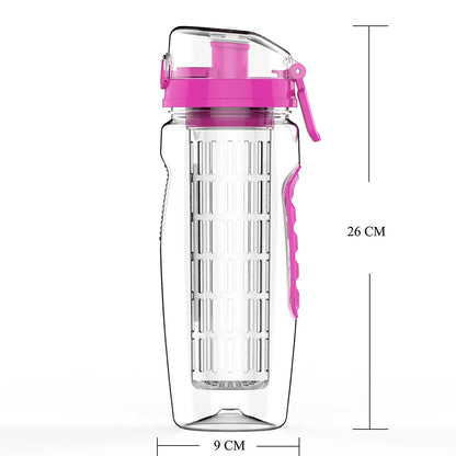 Athtec BPA Free Fruit Infuser Sports Water Bottle