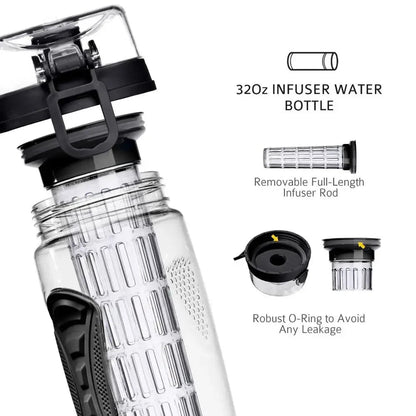 Athtec BPA Free Fruit Infuser Sports Water Bottle