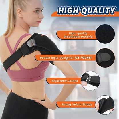 Adjustable Shoulder Support Brace for Men & Women – Gym, Sports Care