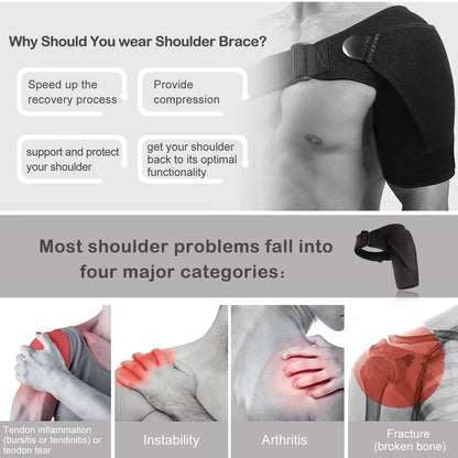 Adjustable Shoulder Support Brace for Men & Women – Gym, Sports Care