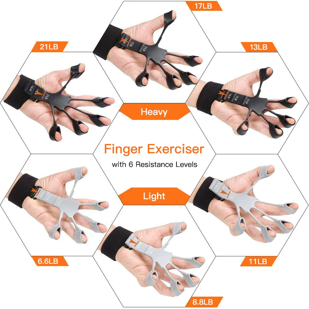 Finger strength trainer for hand exercise