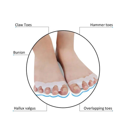 Bio-Silica Gel Toe Separators | for Men & Women