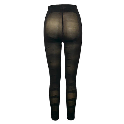 Sculpting leggings with a high-waisted design for optimal tummy and waist control.