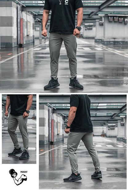 Men Running Fitness Thin Sweatpants Male Casual Outdoor Training Sport Long Pants Jogging Workout Trousers Bodybuilding