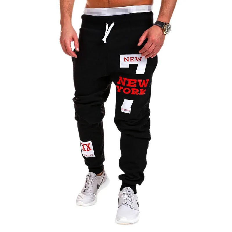 Men's Athletic Shorts Sweatpants Capri Pants Print Letter Sports Outdoor Streetwear Stylish