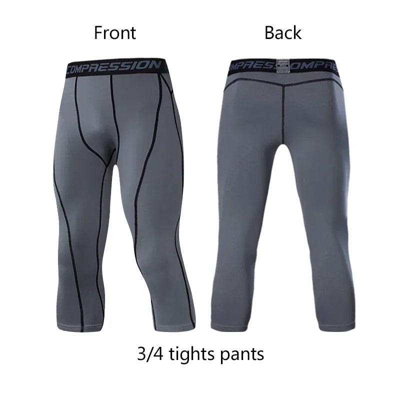 Men's Compression Pants for sports Elastic Sweatpants