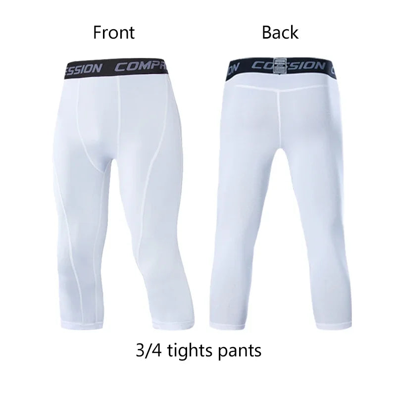 Men's Compression Pants for sports Elastic Sweatpants