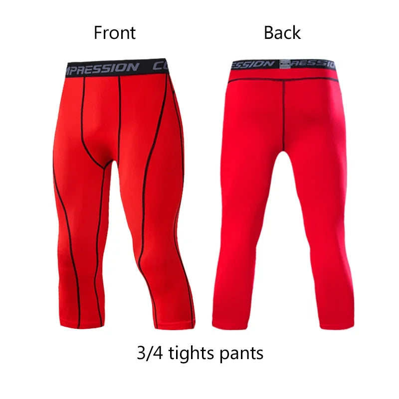 Men's Compression Pants for sports Elastic Sweatpants