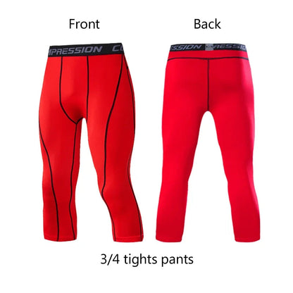 Men's Compression Pants for sports Elastic Sweatpants