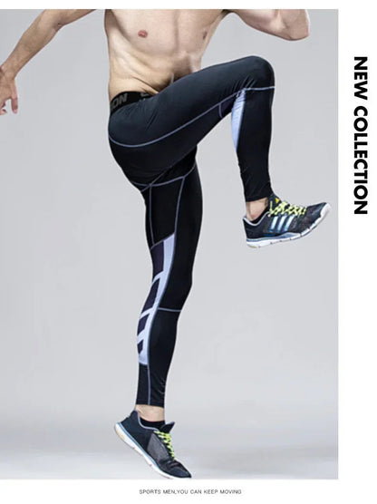 Men's Compression Pants for sports Elastic Sweatpants