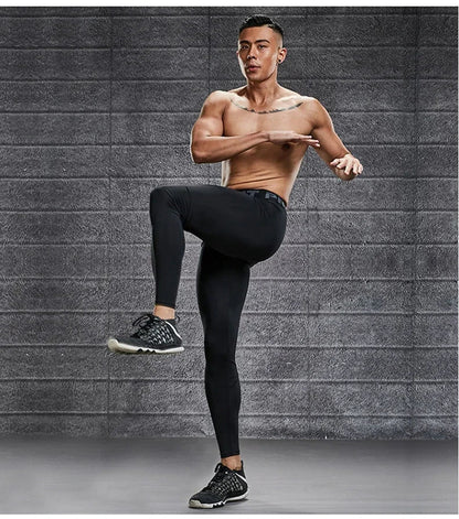 Men's Compression Pants for sports Elastic Sweatpants