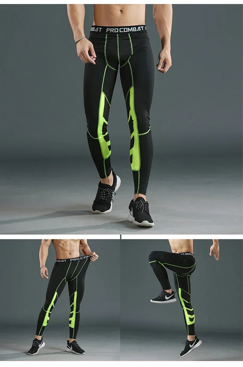 Men's Compression Pants for sports Elastic Sweatpants