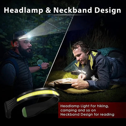 Rechargeable headlamp with comfortable fit for long outdoor runs