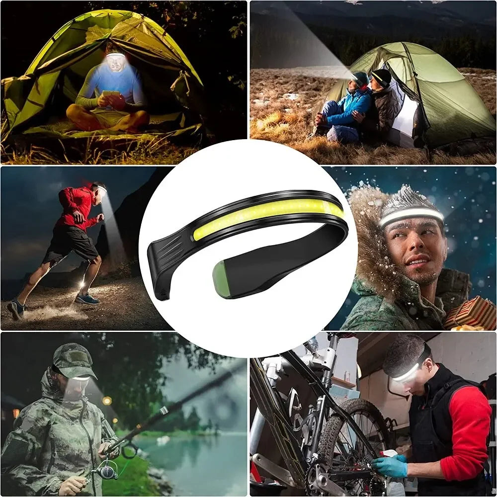 Compact and waterproof headlamp for outdoor running and hiking