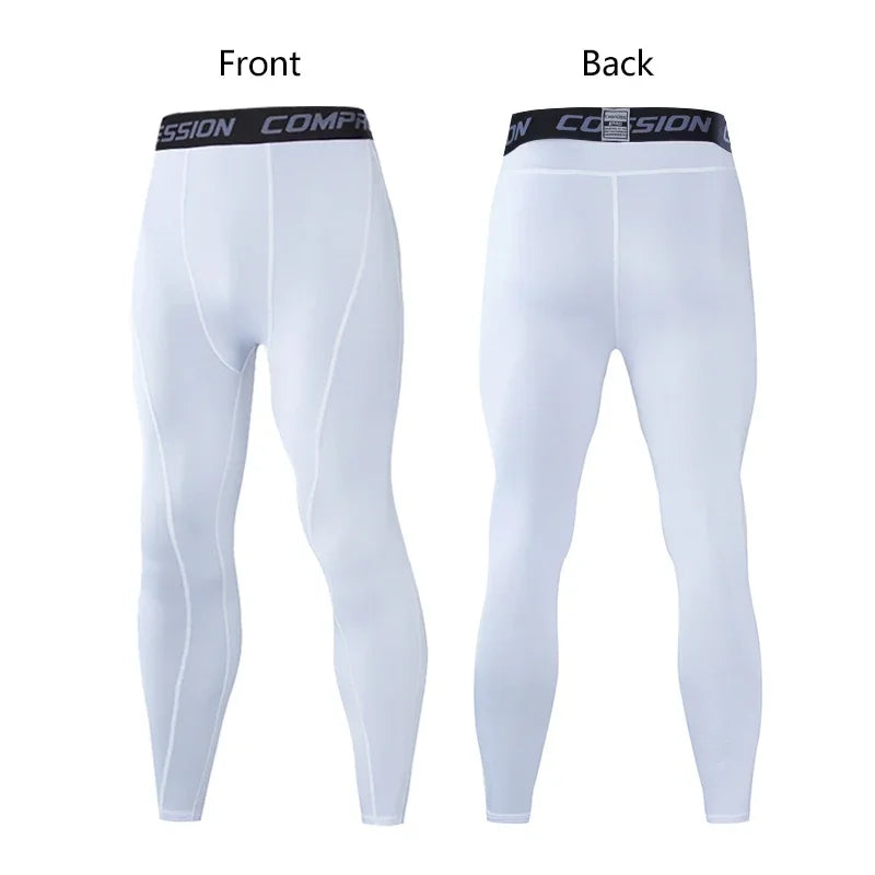 Men's Compression Pants for sports Elastic Sweatpants Fitness Tights Legging Trousers