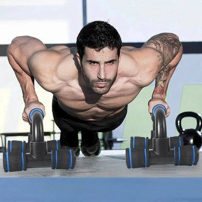 H-Type Push Up Bars – Foam Grip Handles for Wrist Comfort