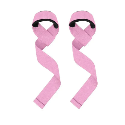 Padded lifting straps for women with wraparound wrist design