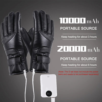 EmberGuard USB Warm Hand Heating Gloves Touch Screen | Electric Heated Winter Gloves