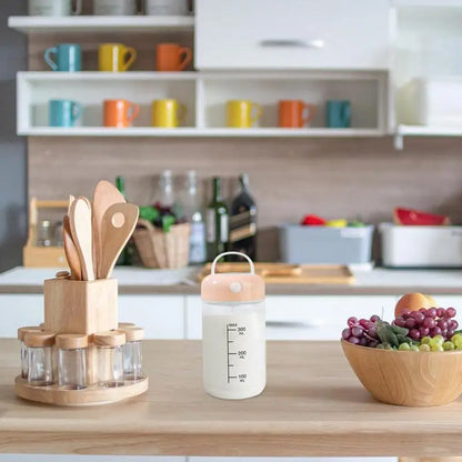 Cute Portable Electric Mixing Mug for Protein Shakes & Coffee  | Noiseless & Durable